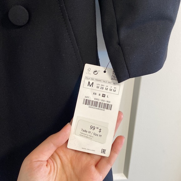 ZARA Blazer Dress with Stripe Detail, Medium (NWT) - Picture 7 of 12